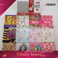 wholesale proffesional wooden flower match box mini emery board
